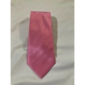 Alex Mishra Men's 100% Polyester Tie, Pink, One Size